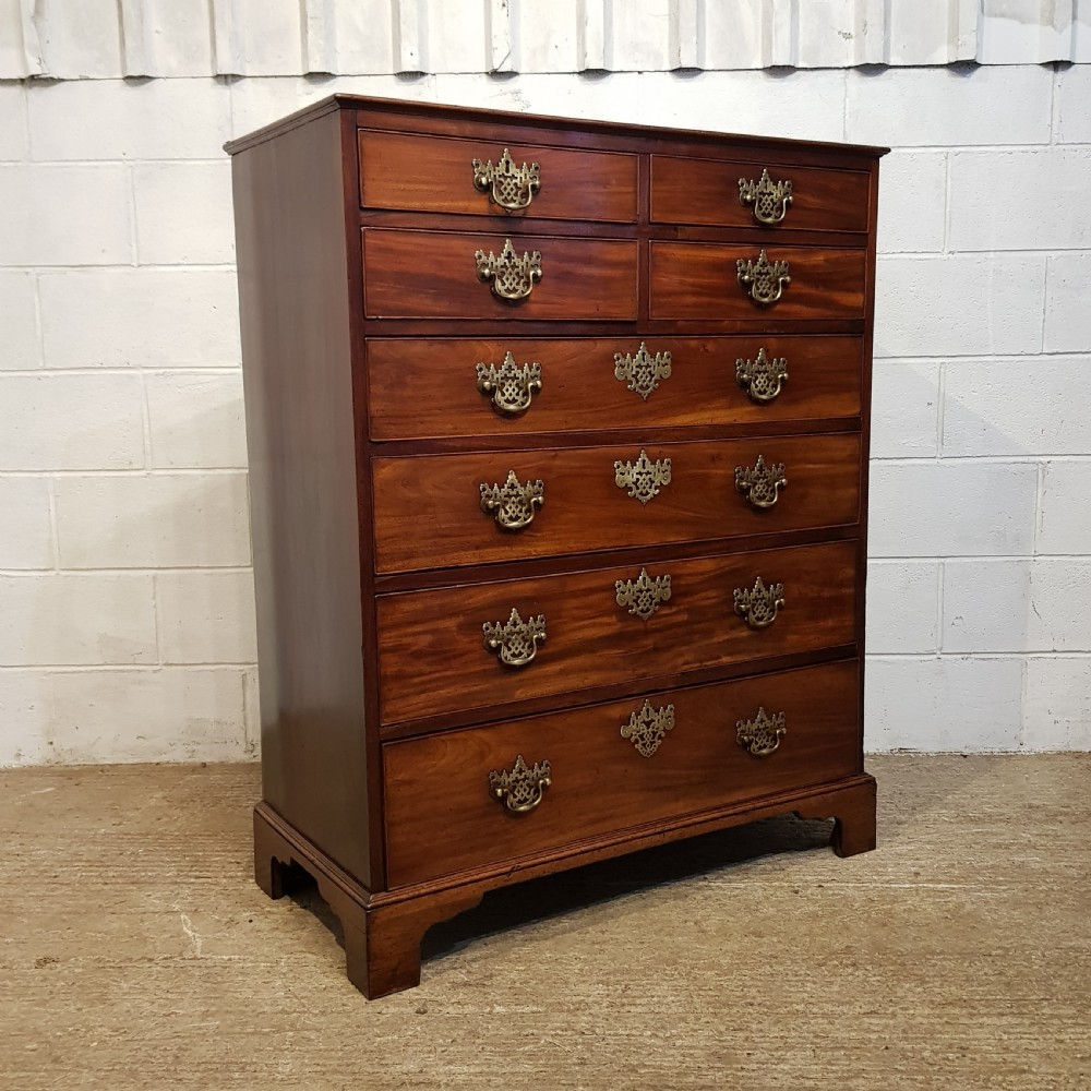 AN ANTIQUE GEORGE 111 SIX HEIGHT MAHOGANY TALLBOY / CHEST C1780 View VIII