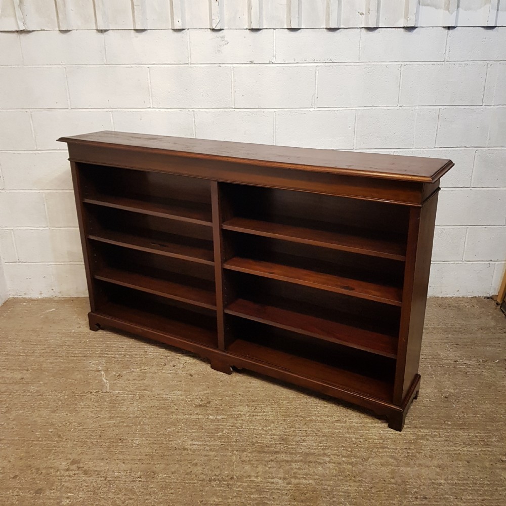 AN ANTIQUE EDWARDIAN MAHOGANY OPEN BOOKCASE C1900 View IV