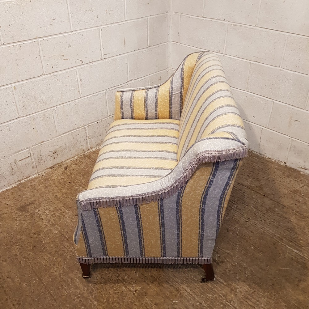 AN ANTIQUE SMALL EDWARDIAN SOFA C1900 View V