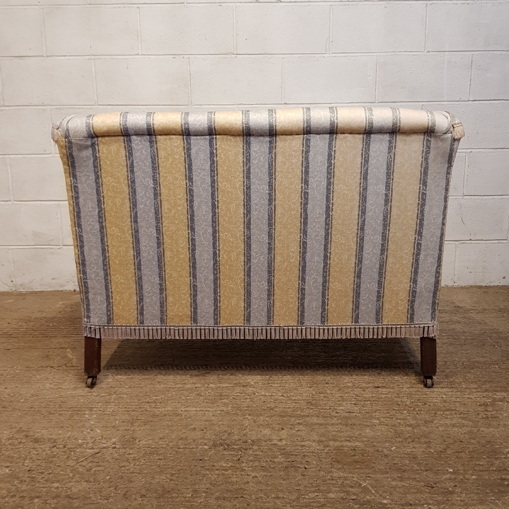 AN ANTIQUE SMALL EDWARDIAN SOFA C1900 View XI