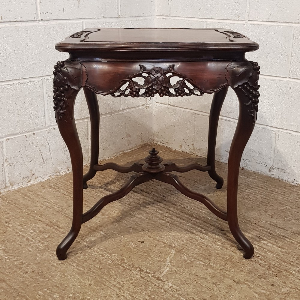 AN ANTIQUE CHINESE ROSEWOOD OCCASIONAL TABLE C1880 View II