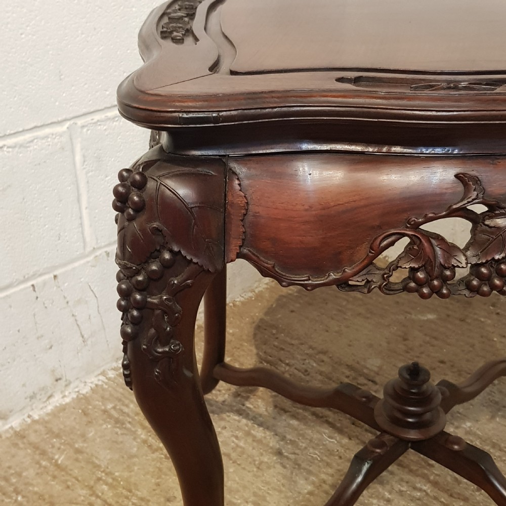 AN ANTIQUE CHINESE ROSEWOOD OCCASIONAL TABLE C1880 View III