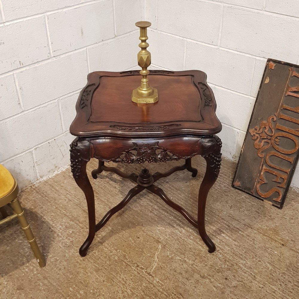 AN ANTIQUE CHINESE ROSEWOOD OCCASIONAL TABLE C1880 View V