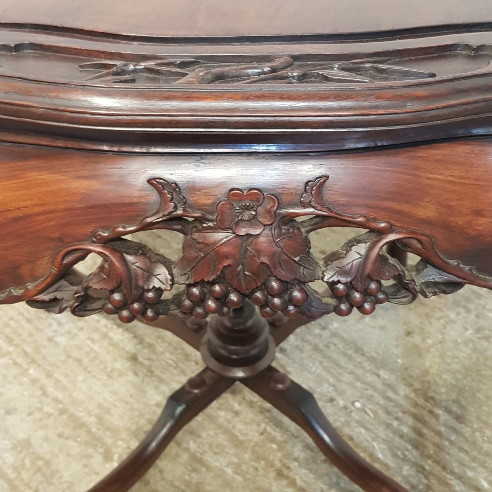 AN ANTIQUE CHINESE ROSEWOOD OCCASIONAL TABLE C1880 View VI