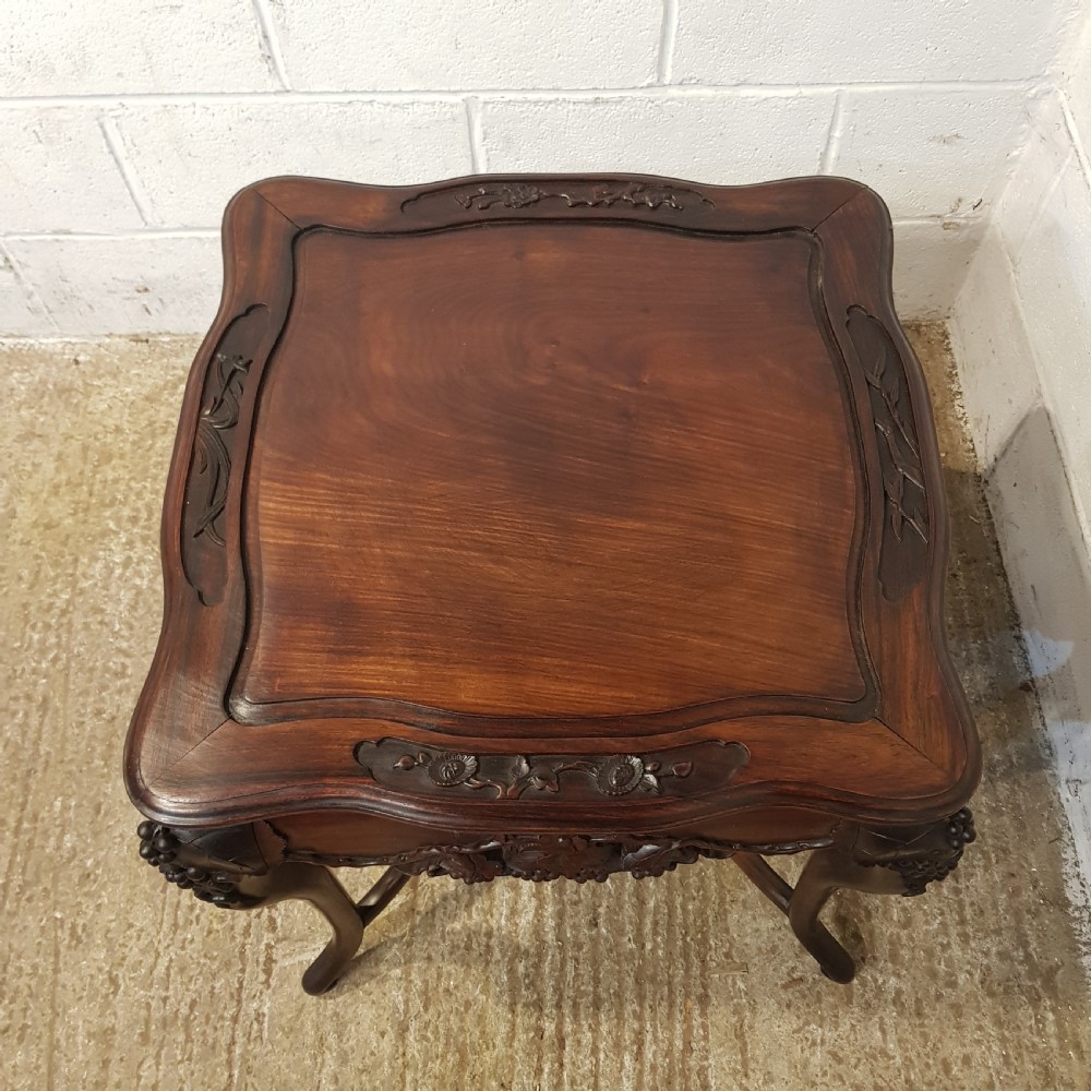 AN ANTIQUE CHINESE ROSEWOOD OCCASIONAL TABLE C1880 View VIII