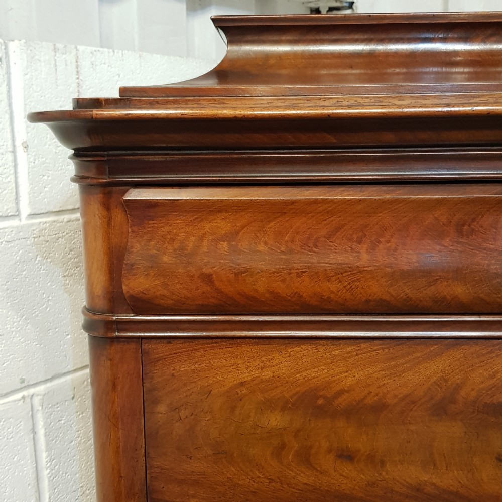 AN ANTIQUE TALL BIEDERMERE CHEST OF DRAWERS C1880 View II