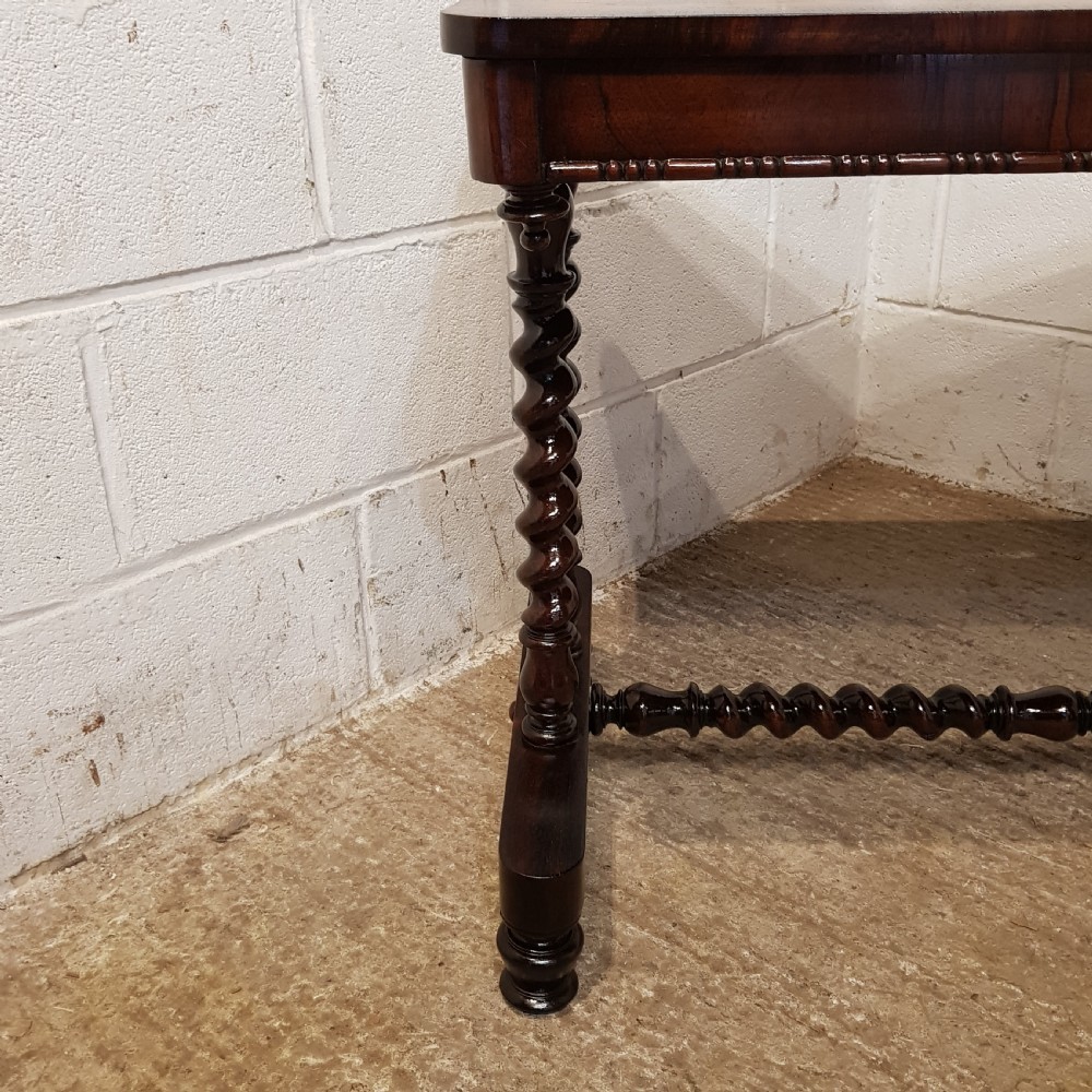 AN ANTIQUE VICTORIAN SIDE TABLE IN ROSEWOOD C1890 View VI