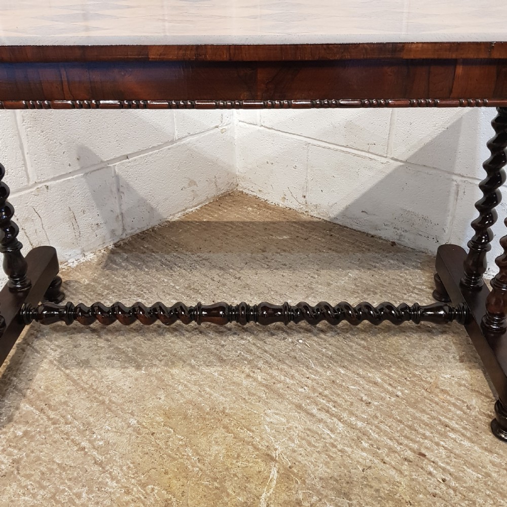 AN ANTIQUE VICTORIAN SIDE TABLE IN ROSEWOOD C1890 View VII