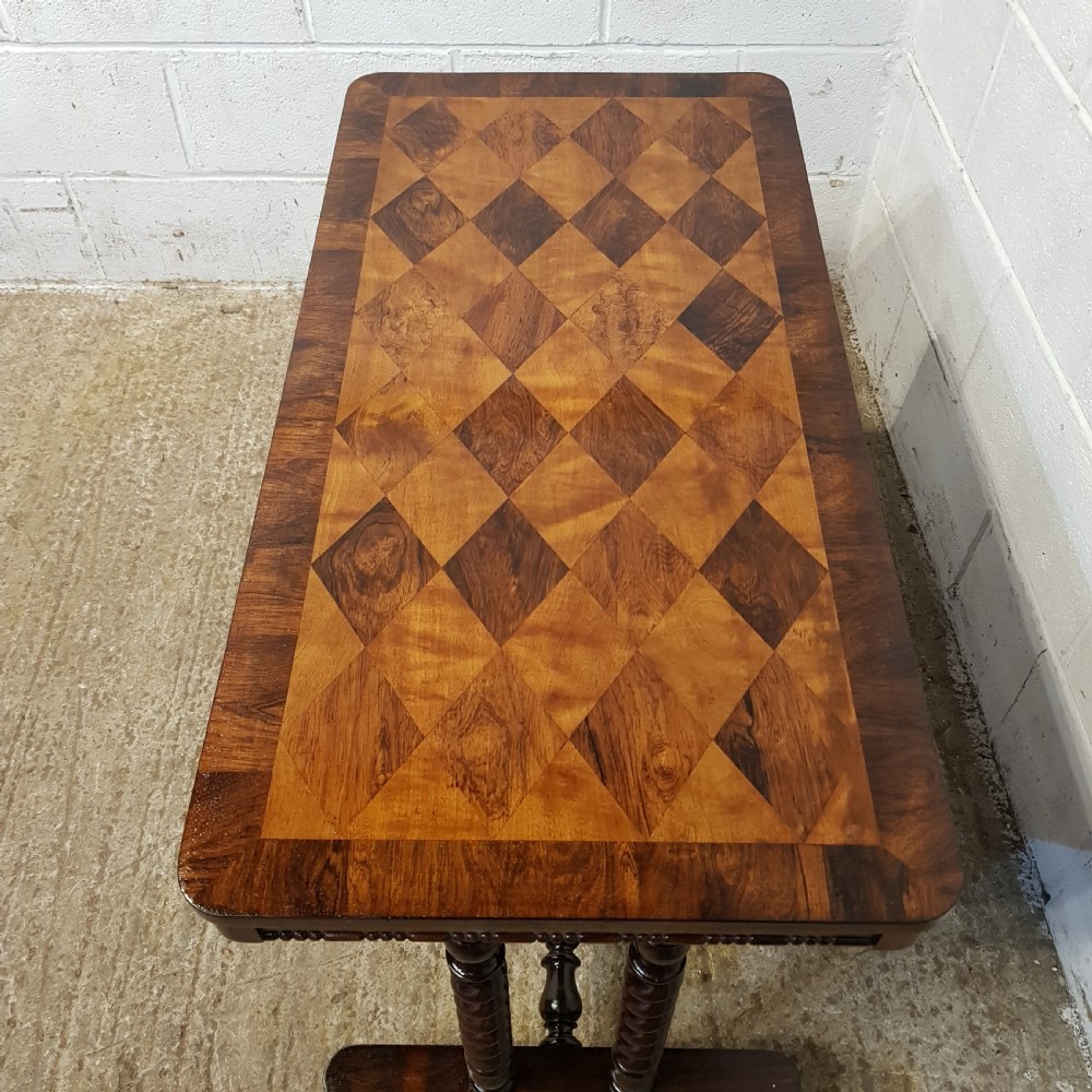 AN ANTIQUE VICTORIAN SIDE TABLE IN ROSEWOOD C1890 View VIII