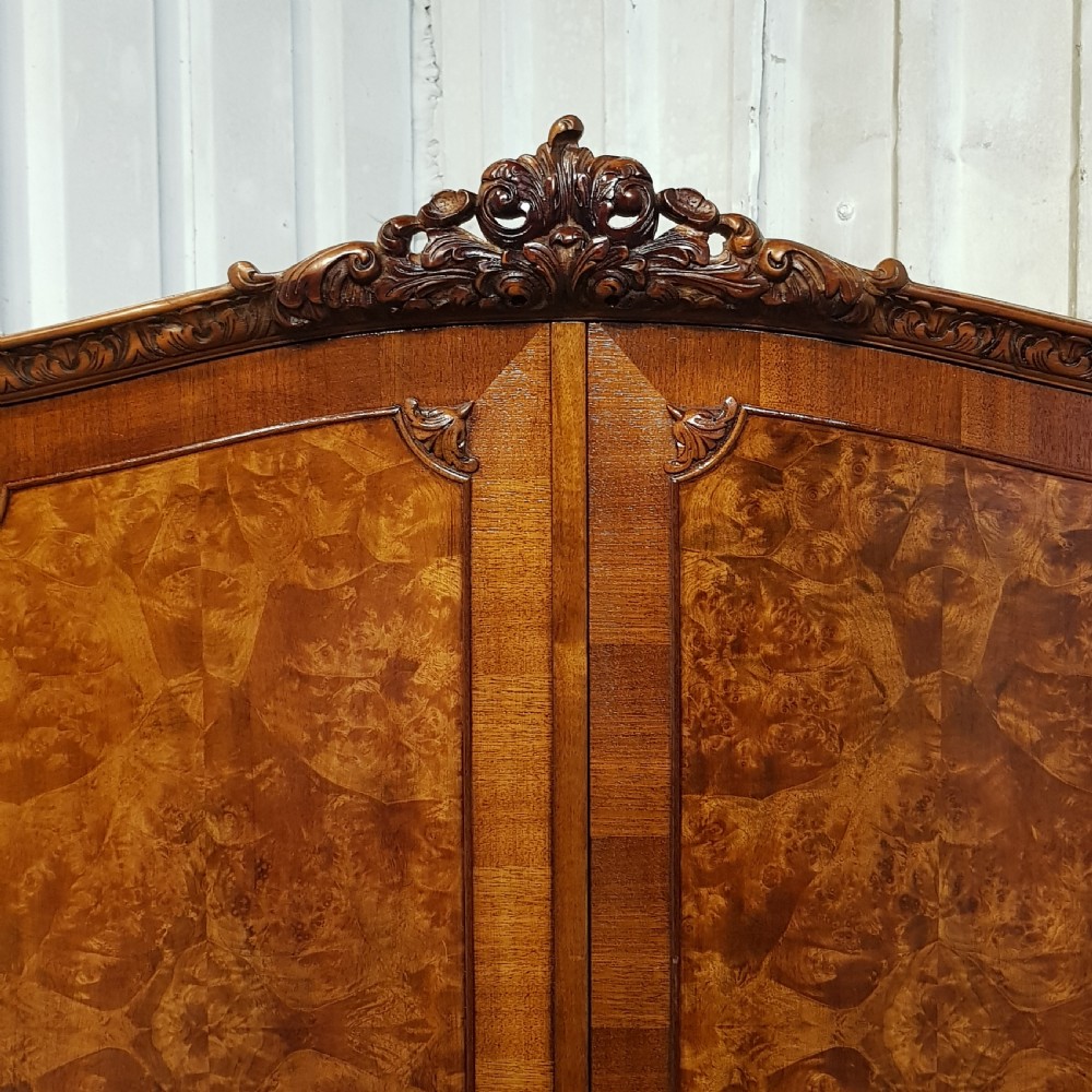 AN ANTIQUE BURR WALNUT FITTED WARDROBE C1920 View II