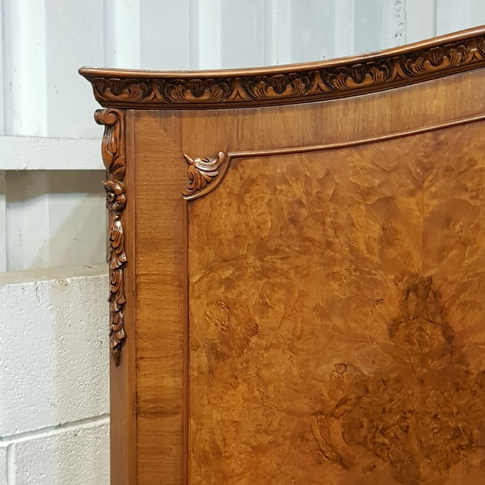 AN ANTIQUE BURR WALNUT DOUBLE WARDROBE C1920 View III