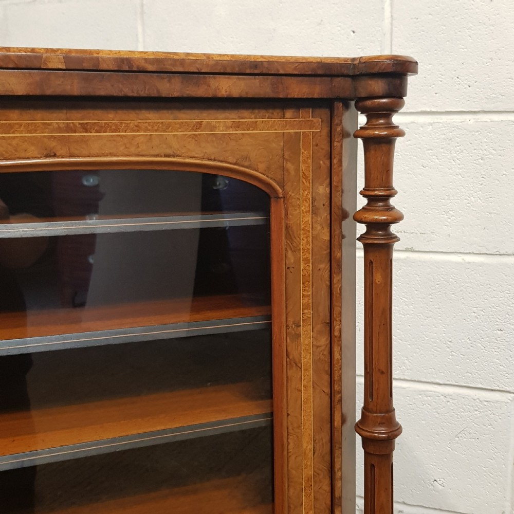 AN ANTIQUE VICTORIAN BURR WALNUT MUSIC CABINET C1880 View VII