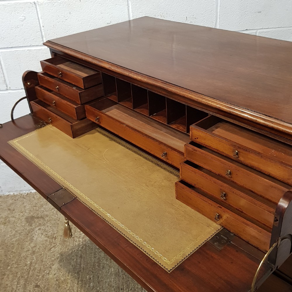 AN ANTIQUE REGENCY MAHOGANY SECRETAIRE CHEST C1800 View VI