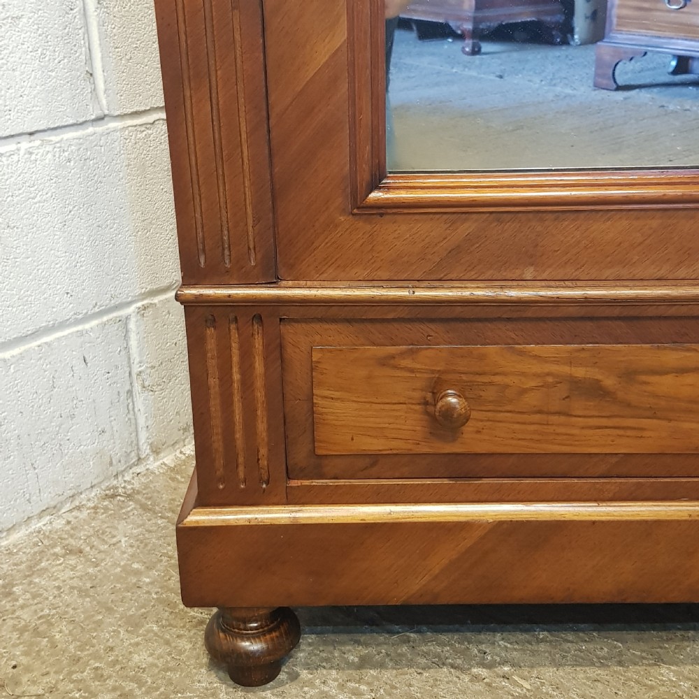 AN ANTIQUE WALNUT ARMOIRE C1890 View II