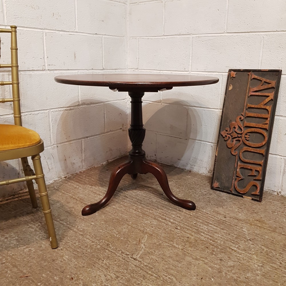GEORGE 3rd MAHOGANY TIP TOP SUPER TABLE C1780 View V