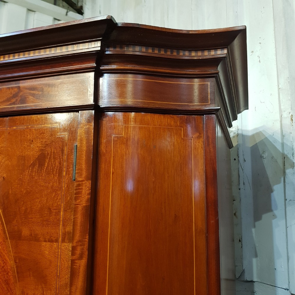 AN ANTIQUE LATE VICTORIAN DOUBLE WARDROBE C1900 View XII