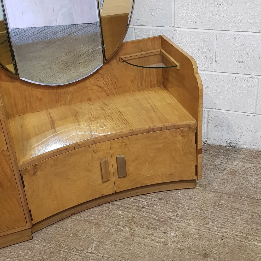 AN ART DECO WALNUT DRESSING TABLE C1920 View II