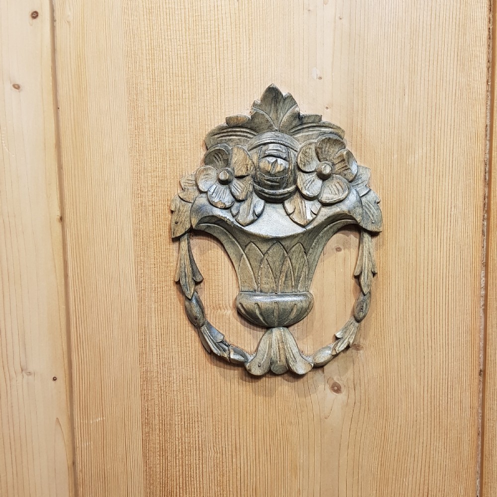 A LATE VICTORIAN SMALL PINE TRIPLE WARDROBE C1900 View IX