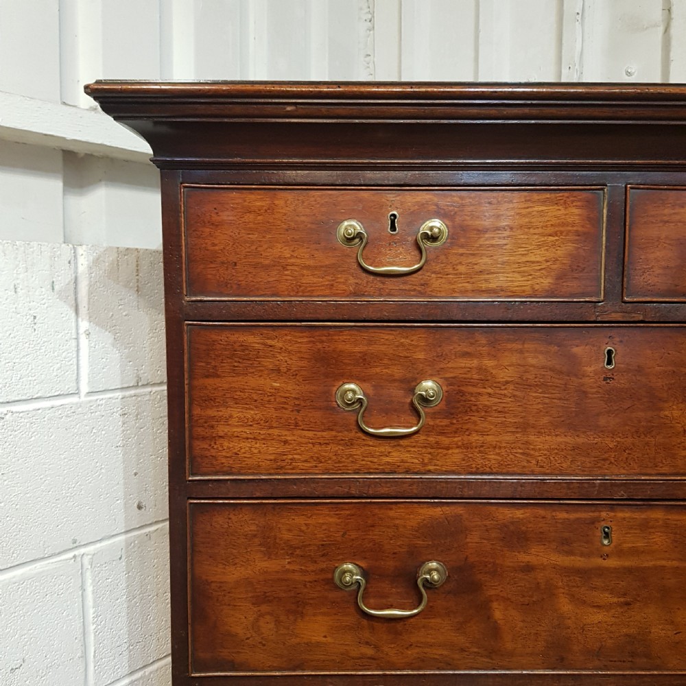 A GEORGE 3rd MAHOGANY CHEST ON CHEST C1780 View II