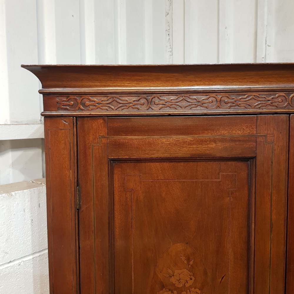 A GEORGE 3rd MAHOGANY DOUBLE WARDROBE C1800 View VII