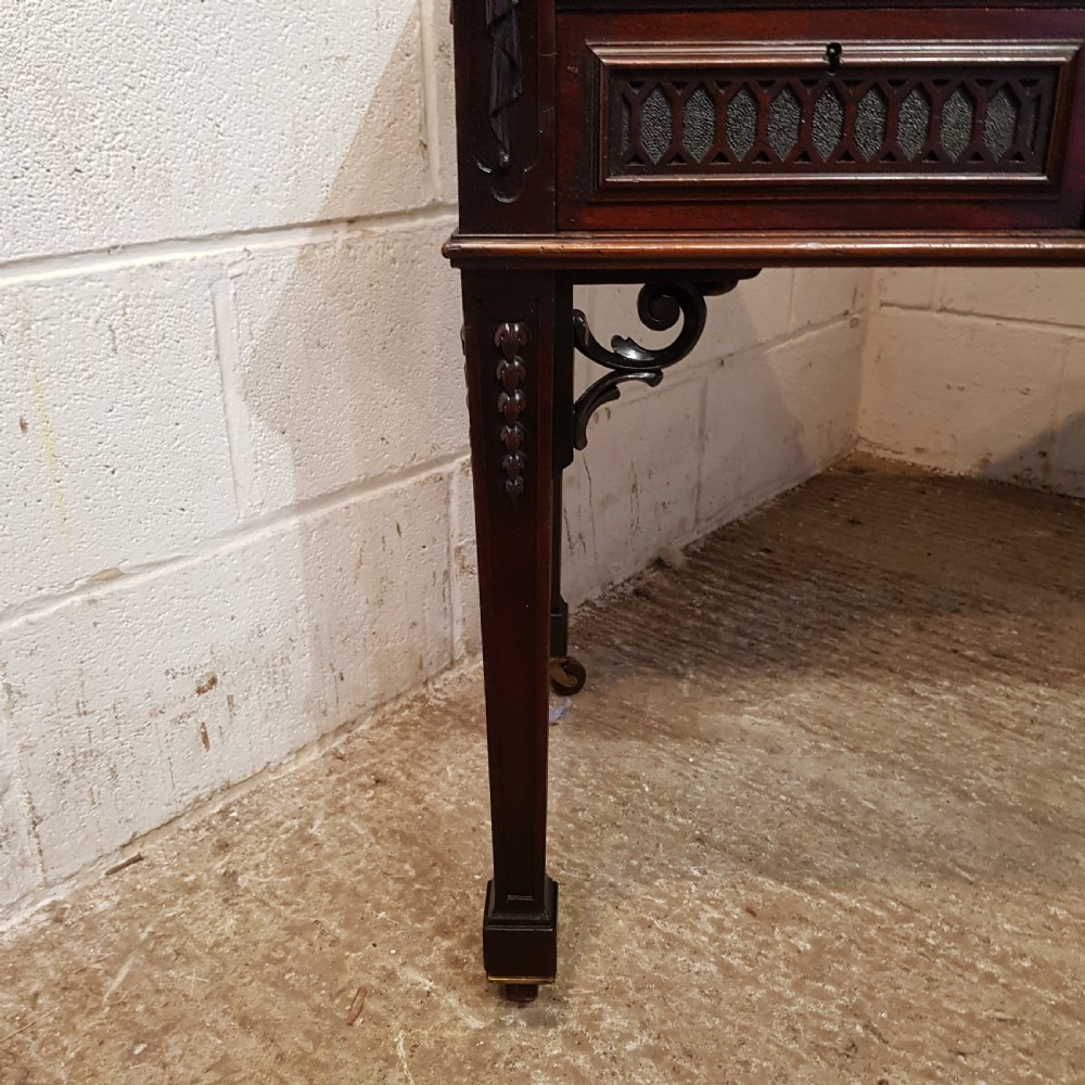 A LATE VICTORIAN MAHOGANY CUBAN DESK C1890 View V