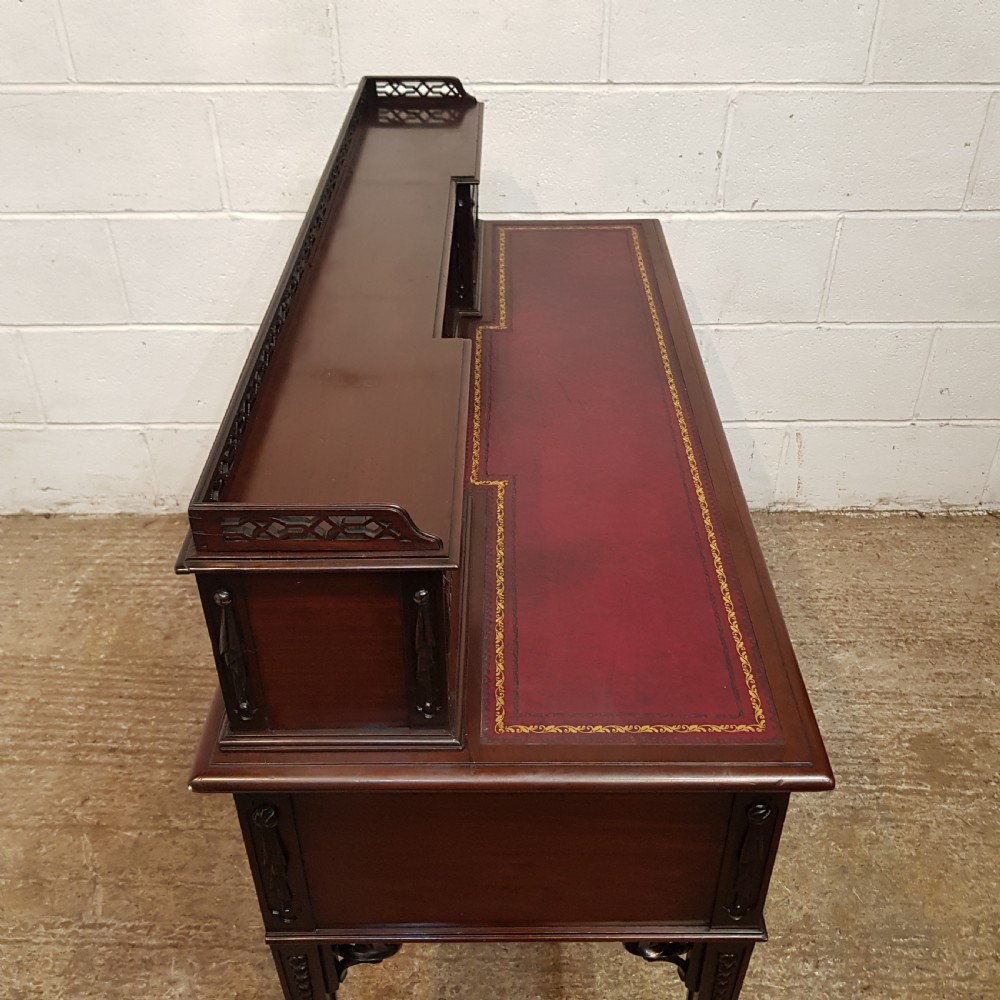 A LATE VICTORIAN MAHOGANY CUBAN DESK C1890 View XV