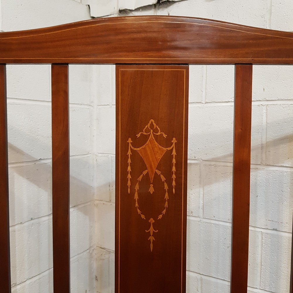 AN ANTIQUE EDWARDIAN MAHOGANY DOUBLE BED C1900 View III
