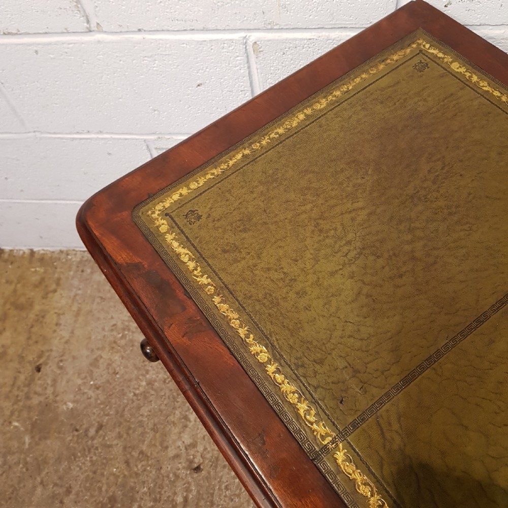 A VICTORIAN LONG MAHOGANY DESK C1880 View III