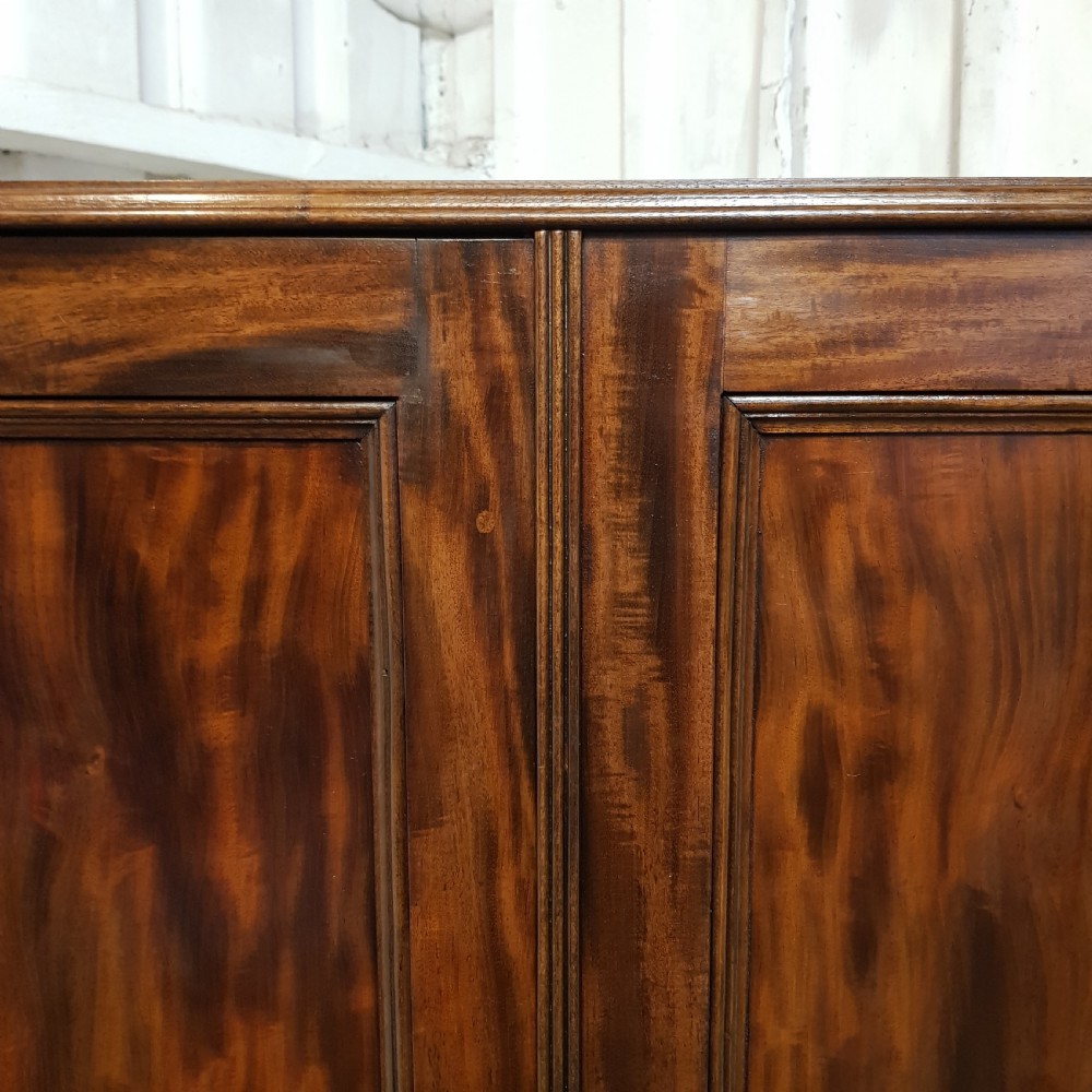 A GEORGE 3rd SMALL MAHOGANY WARDROBE C1800 View VIII