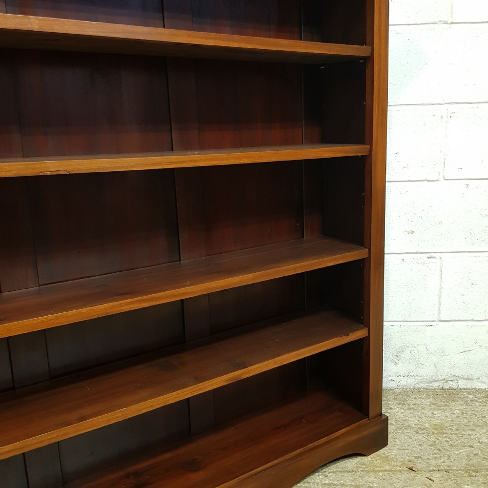 A LARGE VICTORIAN OPEN MAHOGANY BOOKCASE C1880 View II