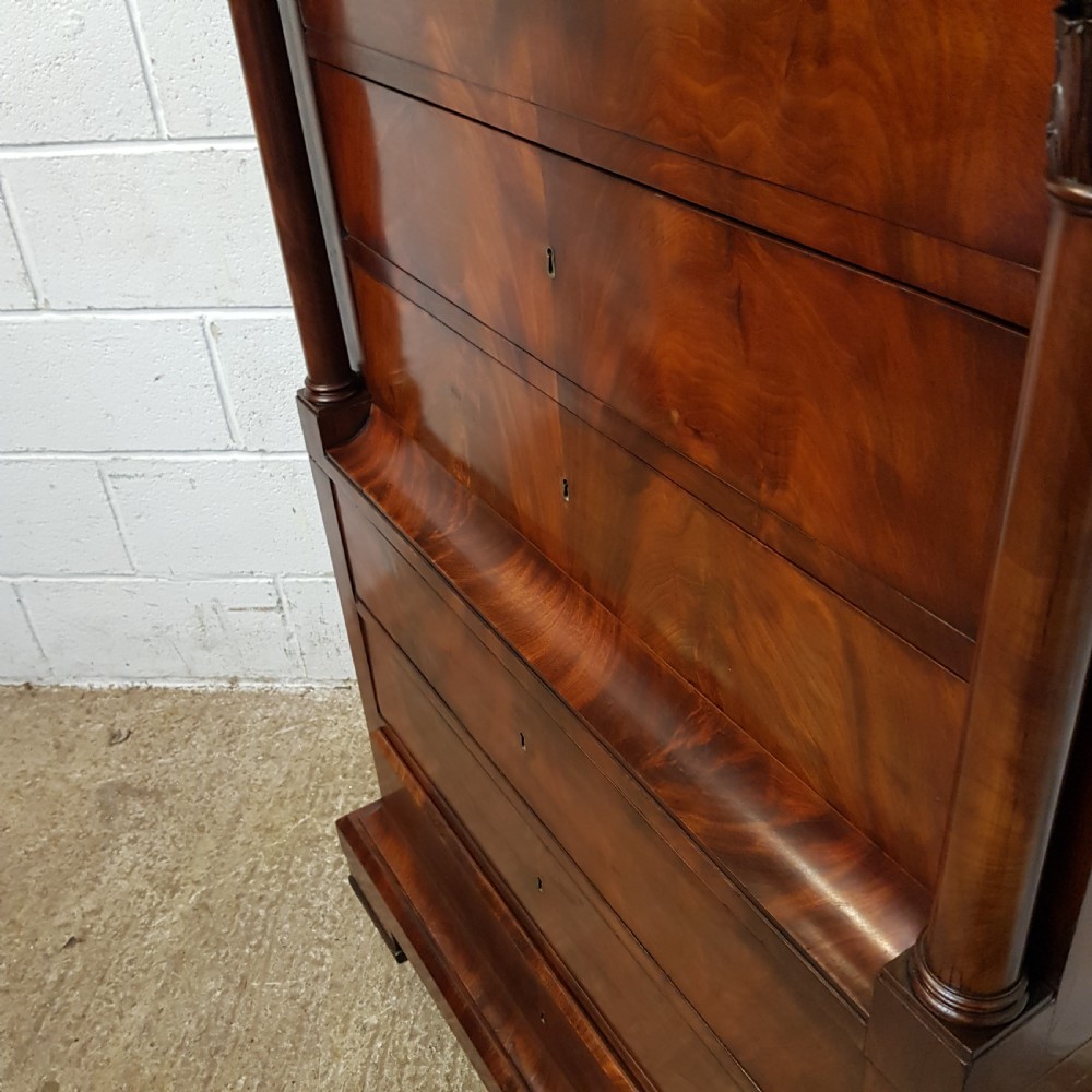 AN ANTIQUE BIDERMERE TALL CHEST & SECRETAIRE C1880 View V