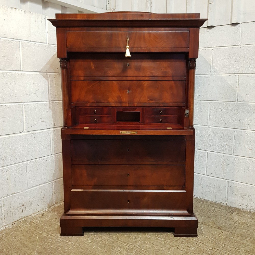 AN ANTIQUE BIDERMERE TALL CHEST & SECRETAIRE C1880 View X