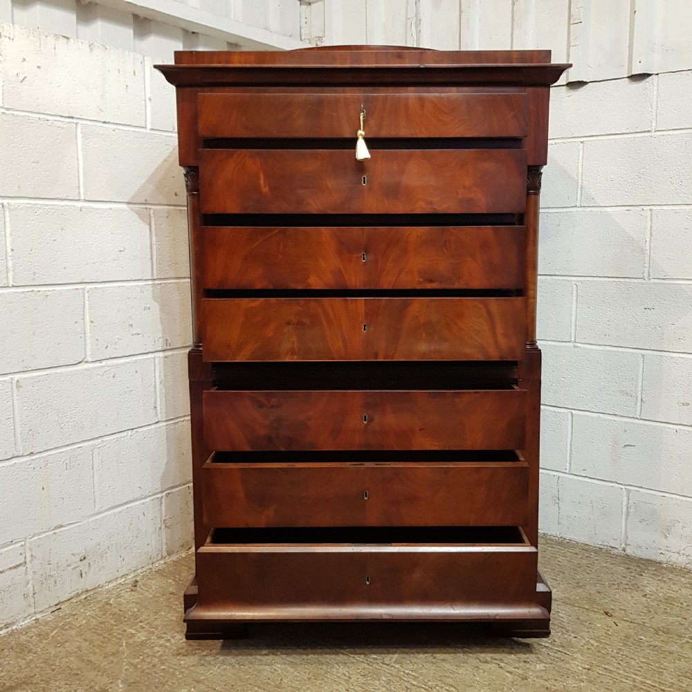 AN ANTIQUE BIDERMERE TALL CHEST & SECRETAIRE C1880 View XV