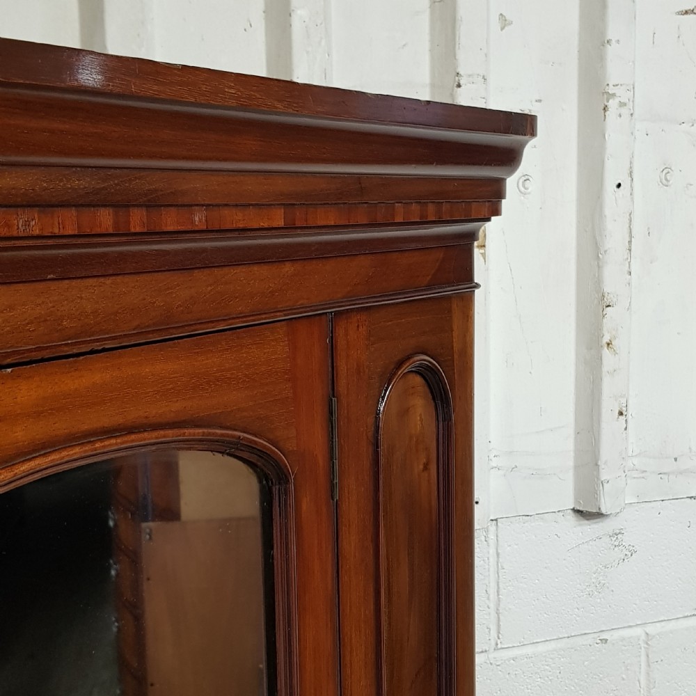 A RARE VICTORIAN MAHOGANY SINGLE WARDROBE C1880 View VII