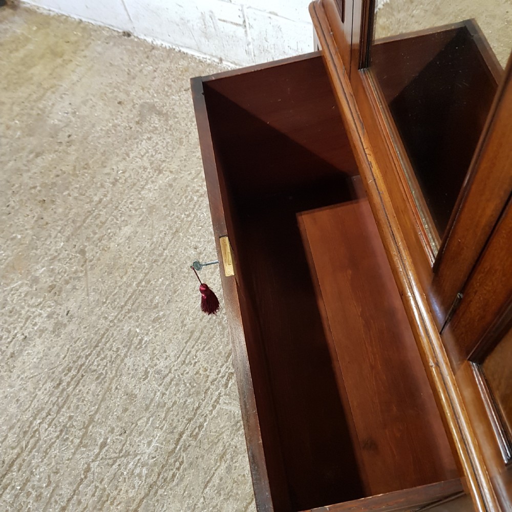 A RARE VICTORIAN MAHOGANY SINGLE WARDROBE C1880 View VIII