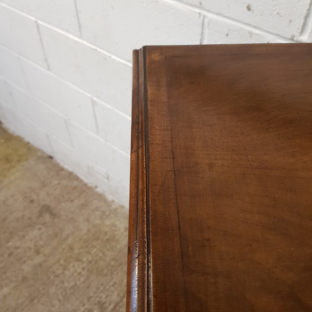 AN ANTIQUE WALNUT DWARF CHEST ON CHEST C1920 View X