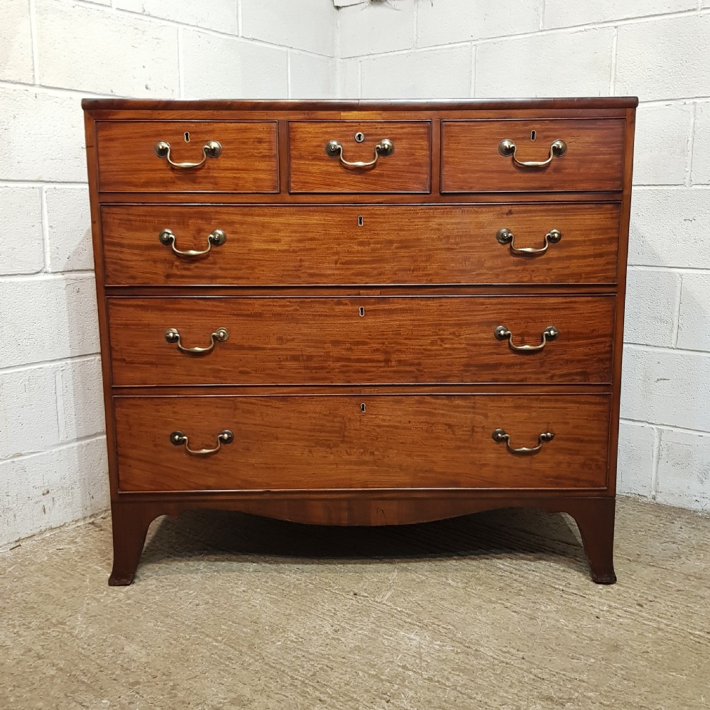 A REGENCY MAHOGANY FOUR HEIGHT CHEST OF DRAWERS C1810 View III