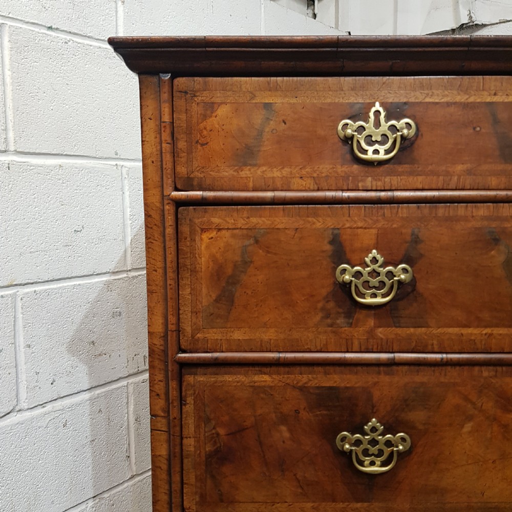 A GEORGE 3rd WALNUT AND OAK CHEST ON STAND C1780 View III