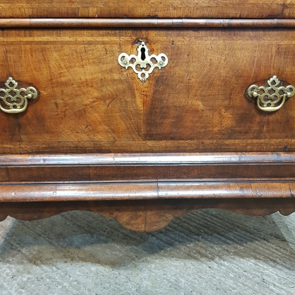 A GEORGE 3rd WALNUT AND OAK CHEST ON STAND C1780 View IX