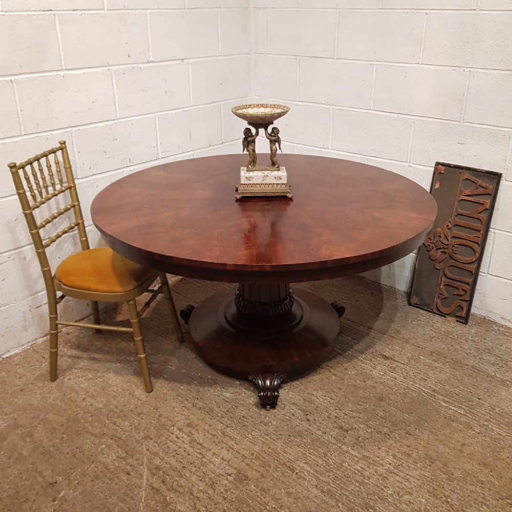 A WILLIAM 4th TIP TOP DINING TABLE IN MAHOGANY C1830