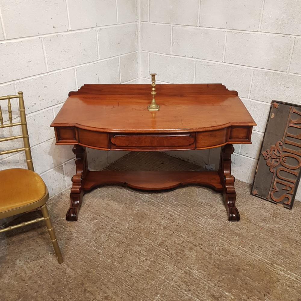 A VICTORIAN MAHOGANY CONSOLE TABLE C1880