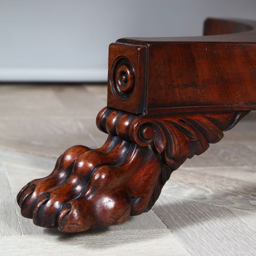 A LATE REGENCY DROPLEAF MAHOGANY BREAKFAST TABLE - ADDITIONAL PHOTO 3