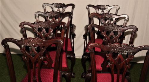8 CHIPPENDALE STYLE CHAIRS - ADDITIONAL PHOTO 6