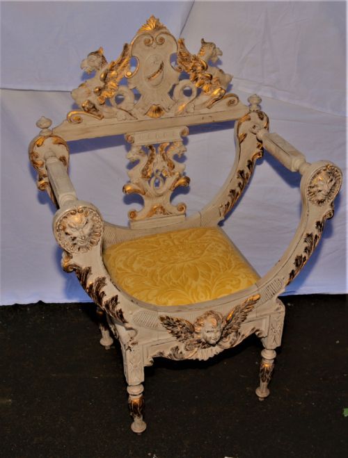 A PAIR OF SAVONAROLA CHAIRS - ADDITIONAL PHOTO 1