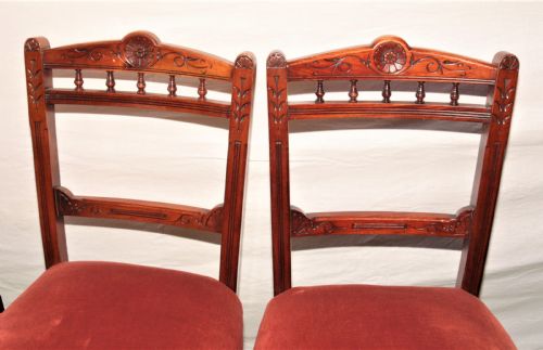 6 VICTORIAN DINING CHAIRS - ADDITIONAL PHOTO 1