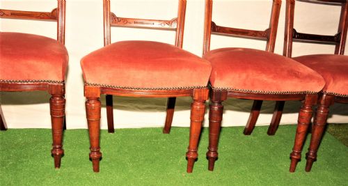 6 VICTORIAN DINING CHAIRS - ADDITIONAL PHOTO 2