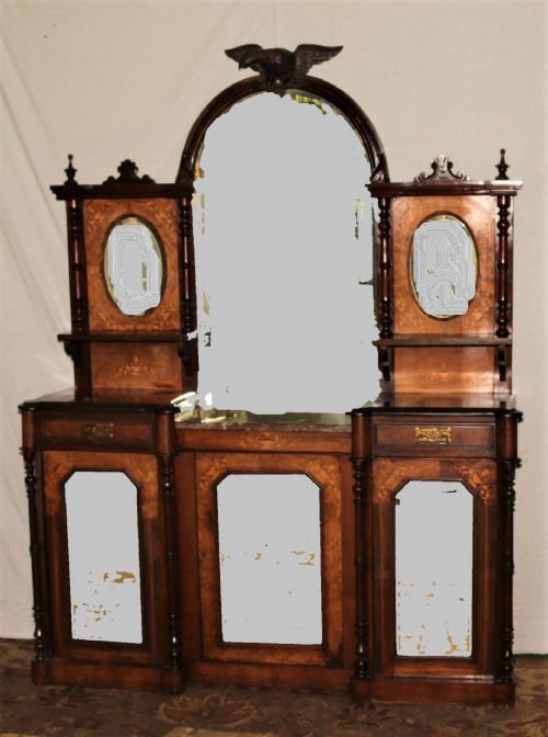 VICTORIAN WALNUT CHIFFONIER - ADDITIONAL PHOTO 1