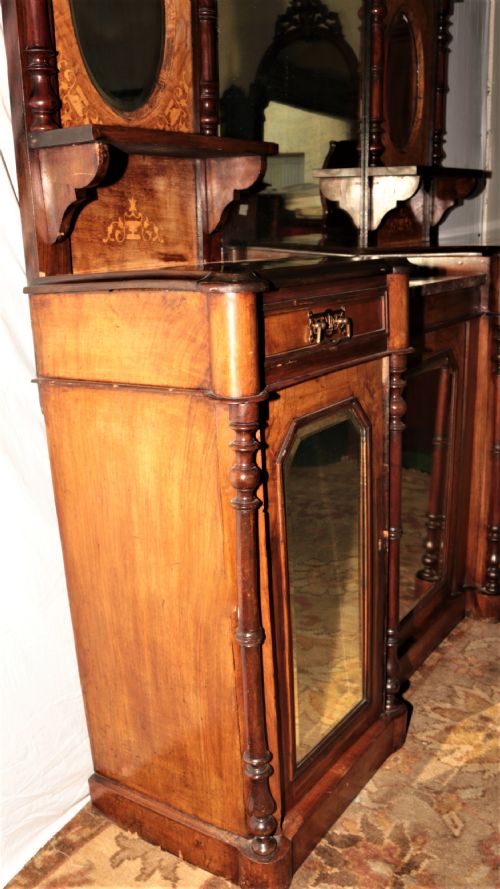 VICTORIAN WALNUT CHIFFONIER - ADDITIONAL PHOTO 8