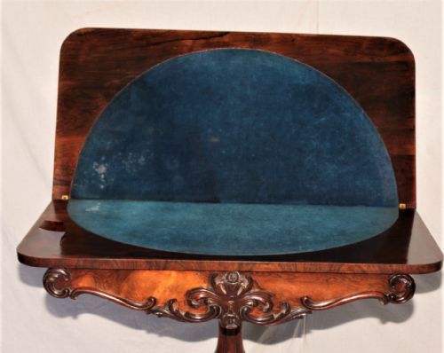 WILLIAM IV ROSEWOOD GAMES TABLE - ADDITIONAL PHOTO 1