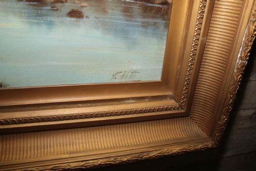 RICHMOND CASTLE OIL PAINTING T WATTS - ADDITIONAL PHOTO 2